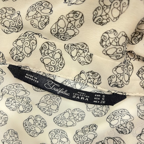 Zara Skull Long Sleeve Button Up - Picture 6 of 6